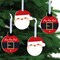 Big Dot of Happiness Jolly Santa Claus - Christmas Party Decorations - Christmas Tree Ornaments - Set of 12
